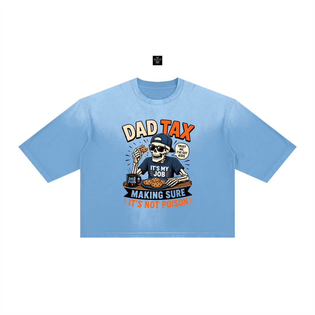 DAD LOVER Unisex Vintage Wash Sunfade Boxy T-Shirt