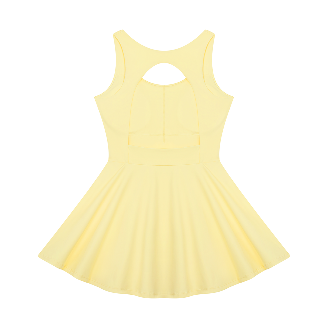 Women’s gym wear Open-Back Tennis Dress