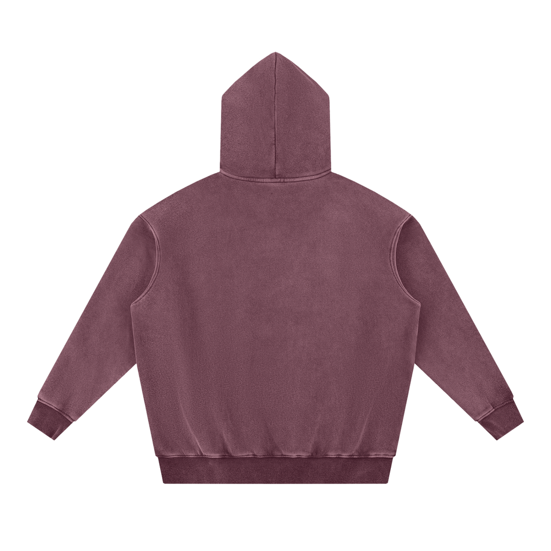 WOMEN HODDIES Snow Wash Fleece Oversize Hoodie