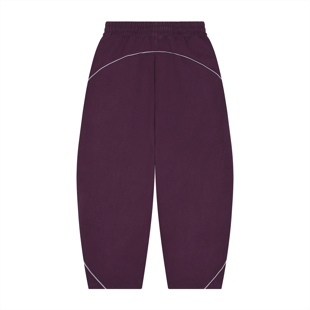 men pent  Piping Fleece Barrel Leg Sweatpants