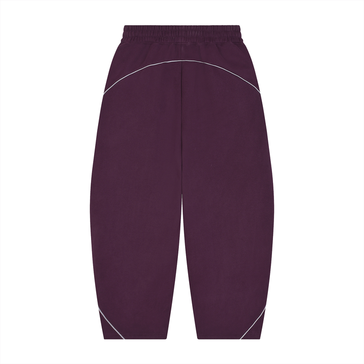 men pent  Piping Fleece Barrel Leg Sweatpants