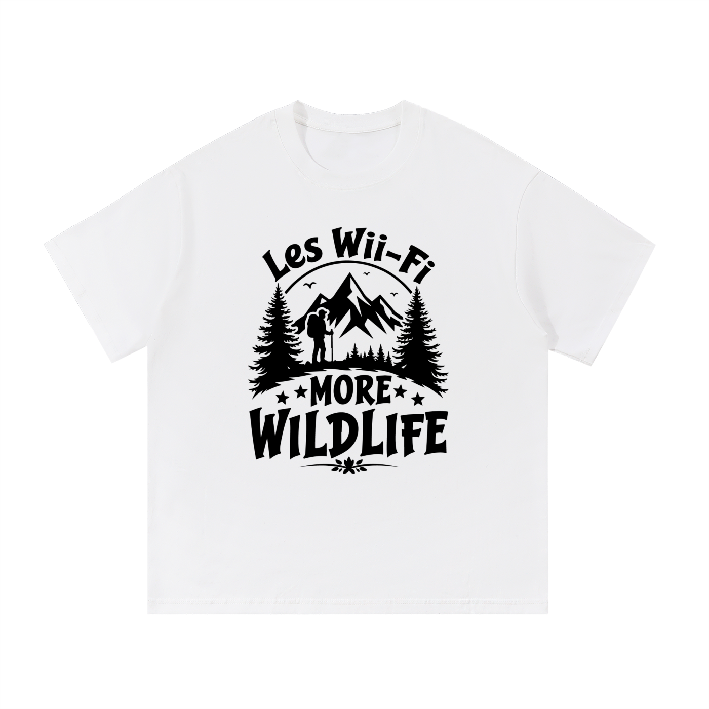Less Wi-Fi More Wildlife Mountain Tee