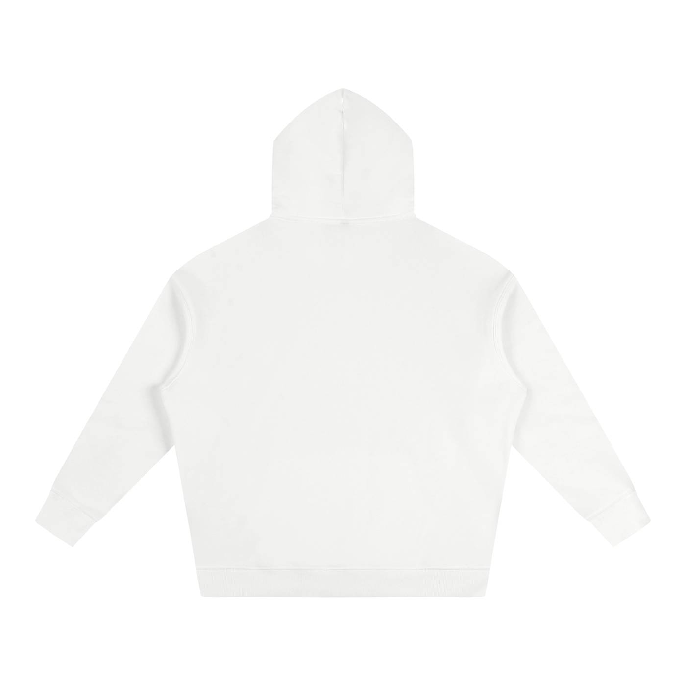 Just A String Cheese Mama Goose Family Hoodie in White, back view.