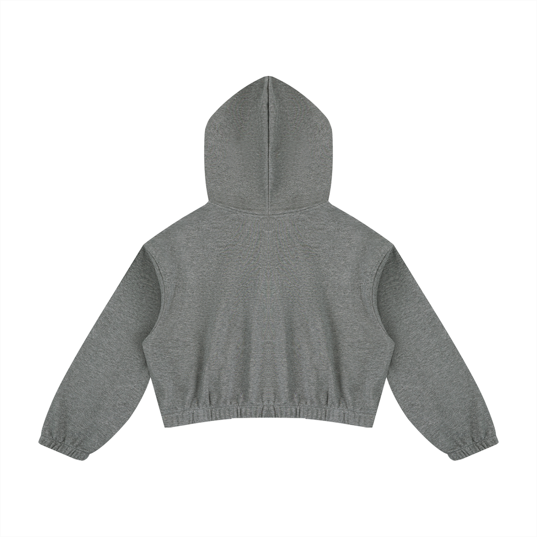 Women HODDIES  Boxy Quarter-Zip Hoodie