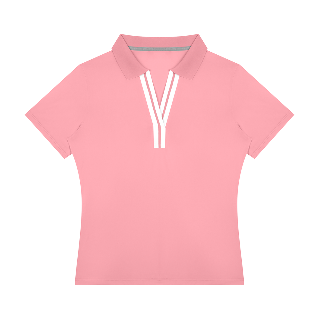Women’s gym wear Color Block Polo Shirt