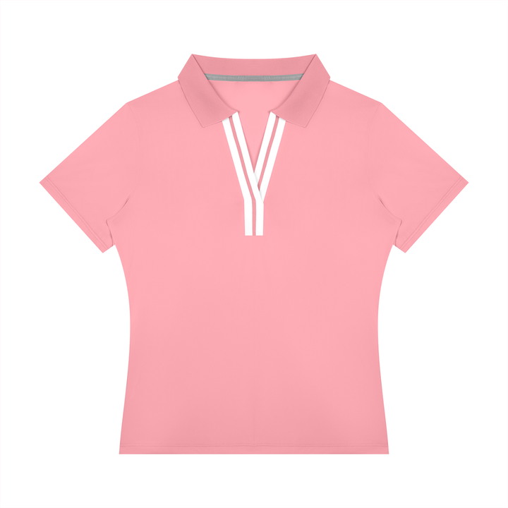 Women’s gym wear Color Block Polo Shirt
