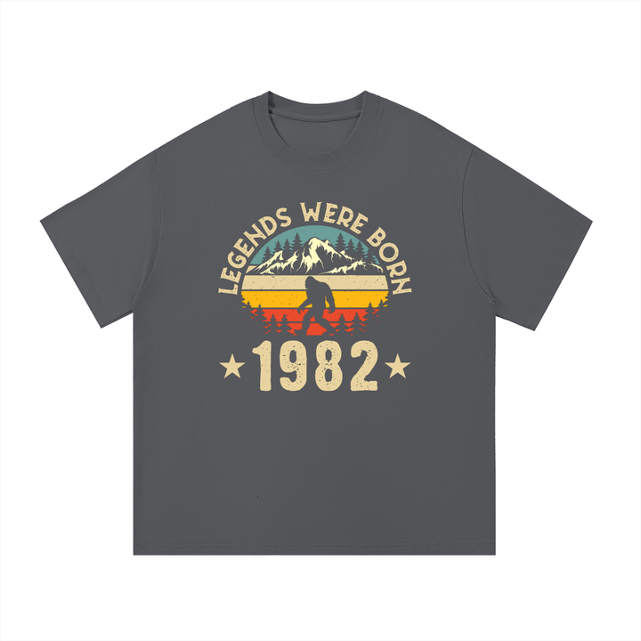 hiking lover Legends Were Born 1982 Retro Birthday Tee