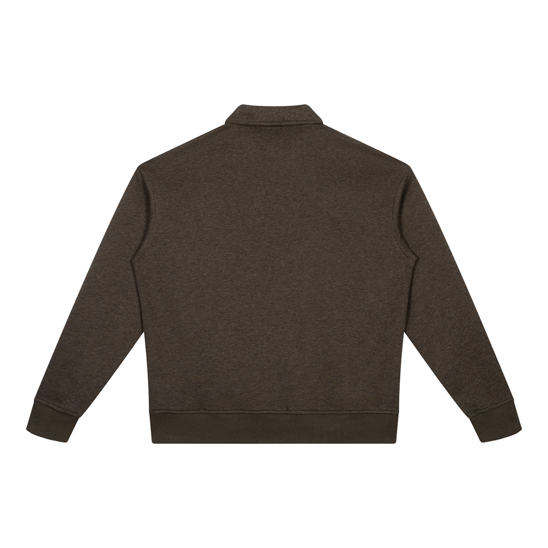 women hoddies  Boxy Quarter-Zip Sweatshirt