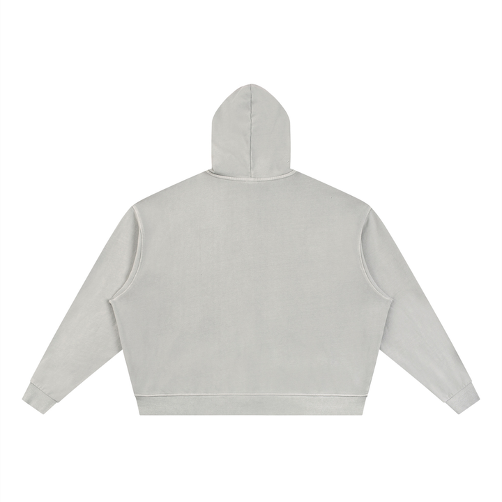 men brand Vintage Wash Full Zip Boxy Hoodie