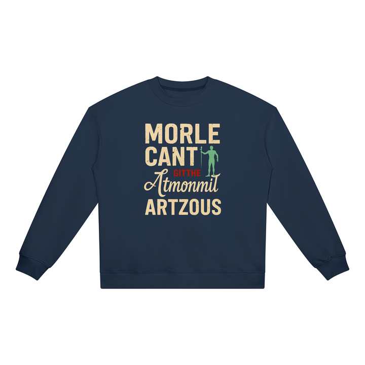 men graphic  Heavyweight Crewneck Sweatshirt