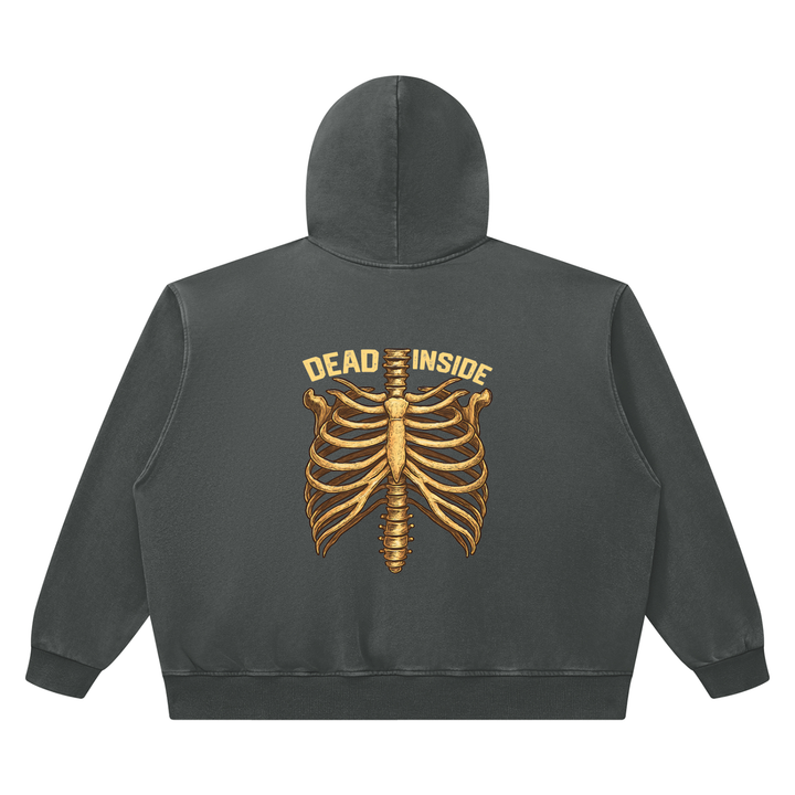 men graphic  Heavyweight Vintage Wash Boxy Hoodie