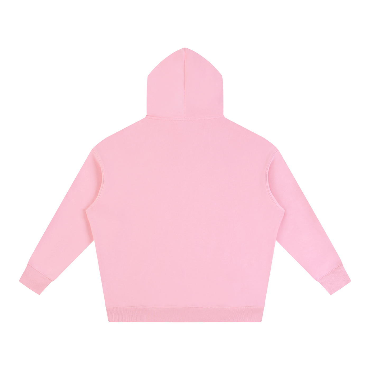 Just A String Cheese Mama Goose Family Hoodie in Pink, back view.