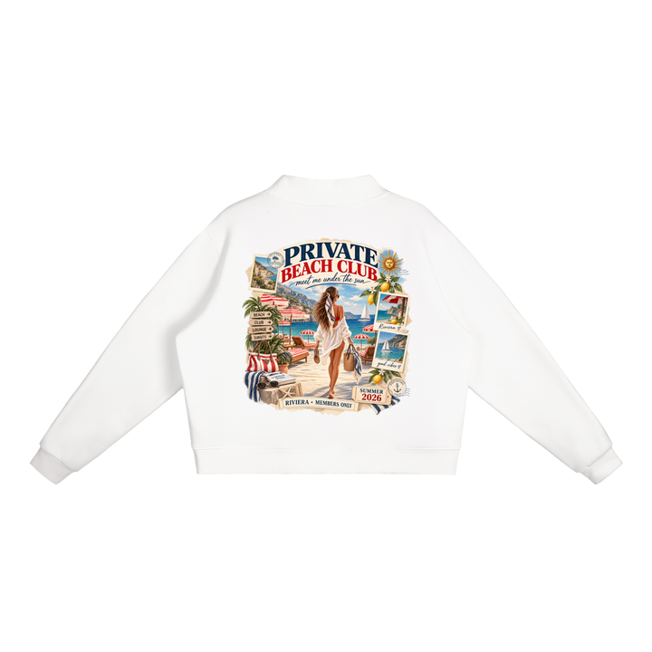 girl gift Essential Fleece Mock-Neck Crew Sweatshirt