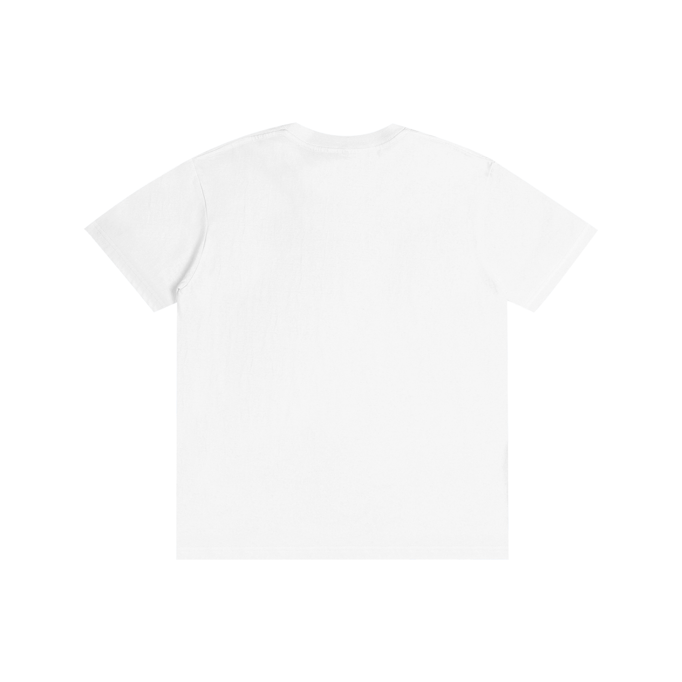 Mama Makes The Dough Baking Goose Tee in Lucent White, back view.
