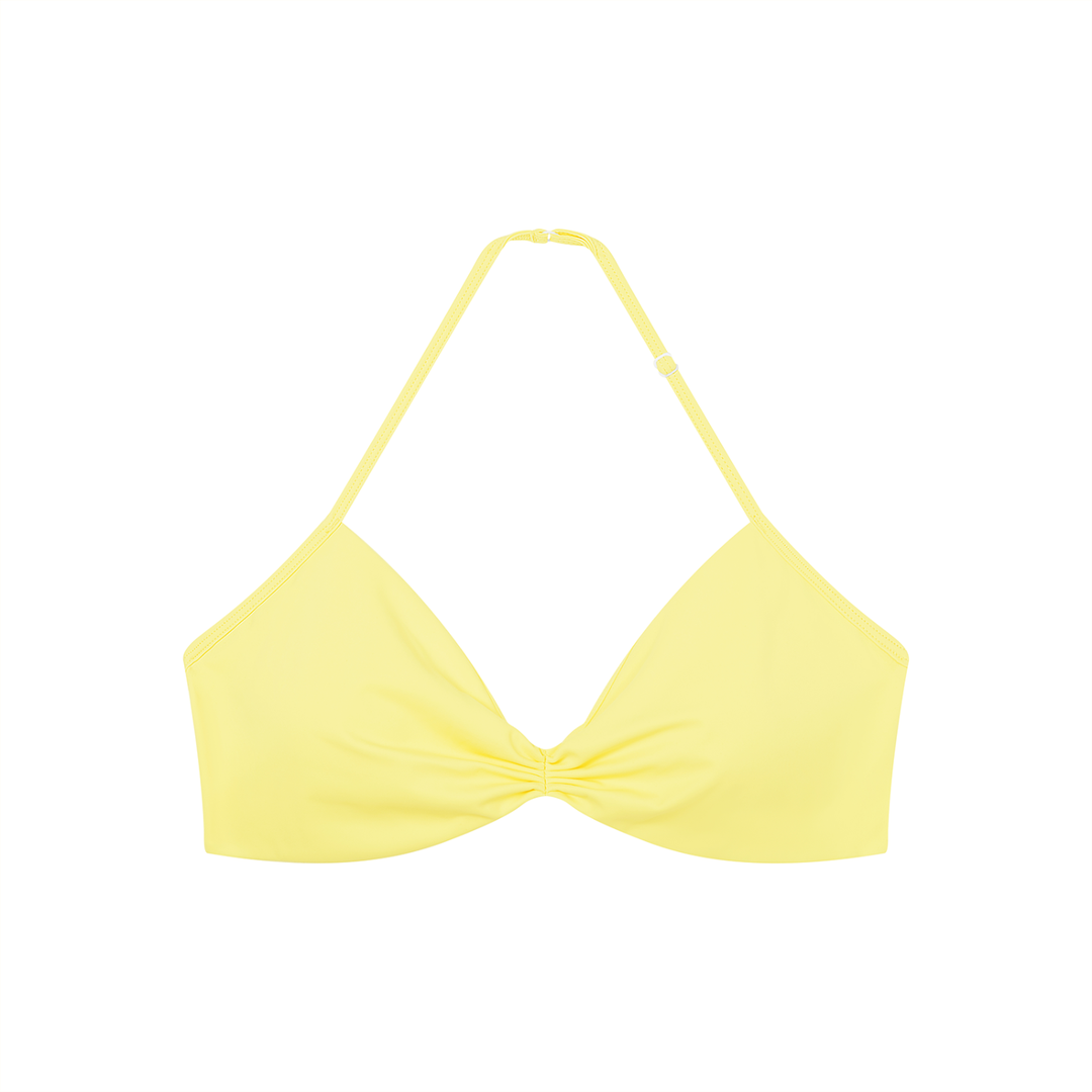 Women’s gym wear Ruched Halter-Neck Sports Bra