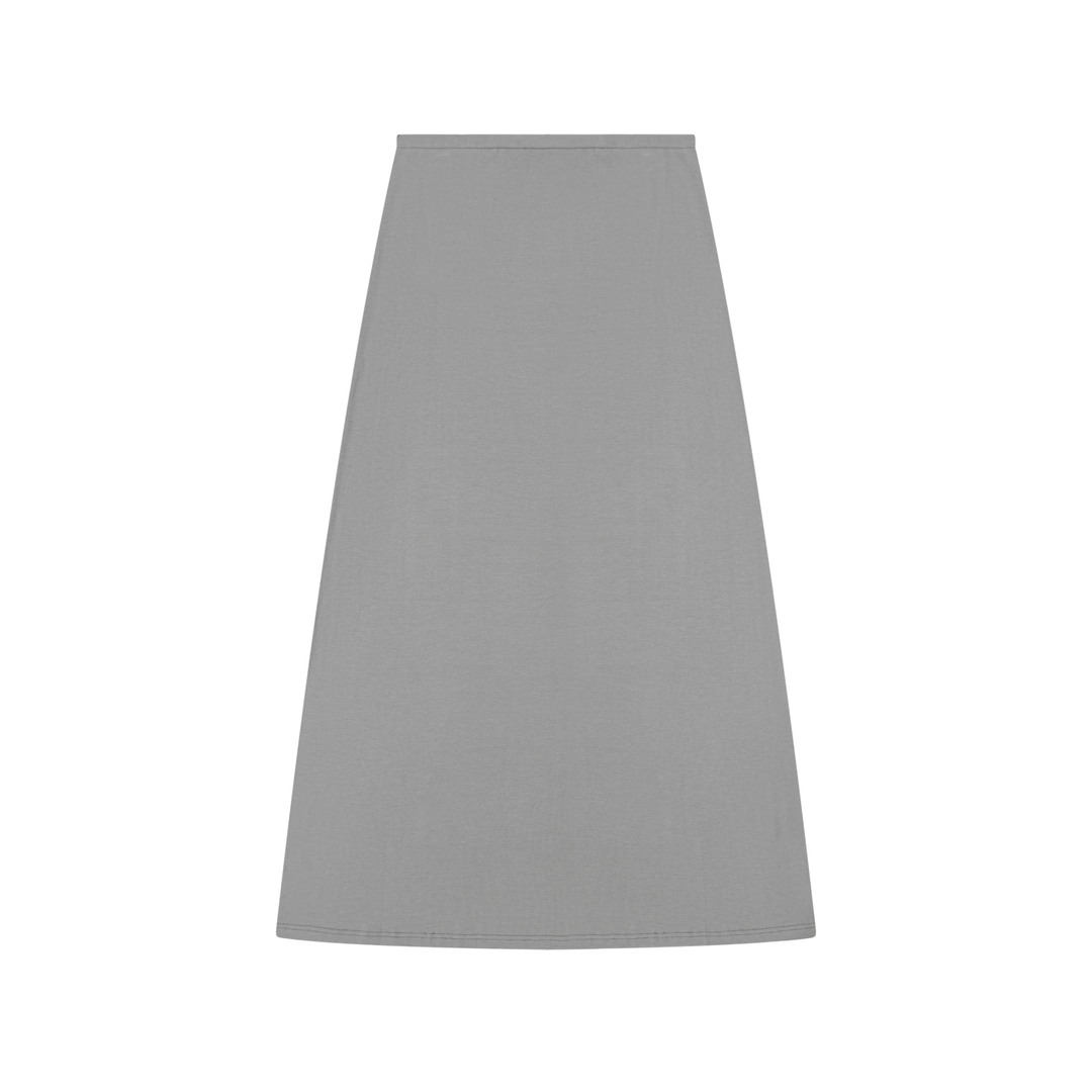 Women SKIRT Solid Color Knit Maxi Skirt