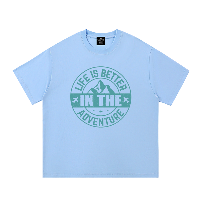 hiking lover Life Is Better In The Adventure Mountain Badge Tee