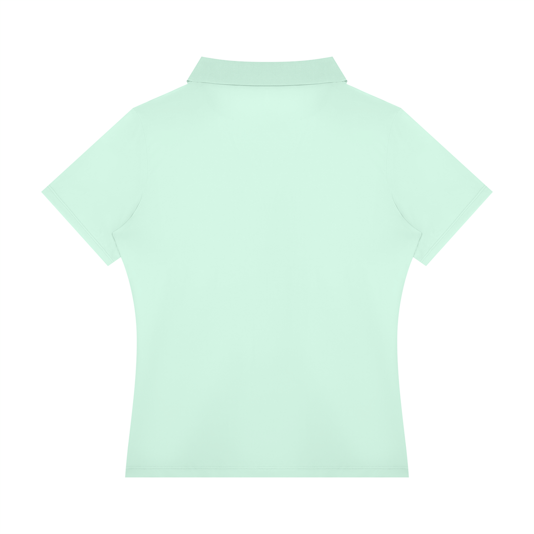 Women’s gym wear Color Block Polo Shirt