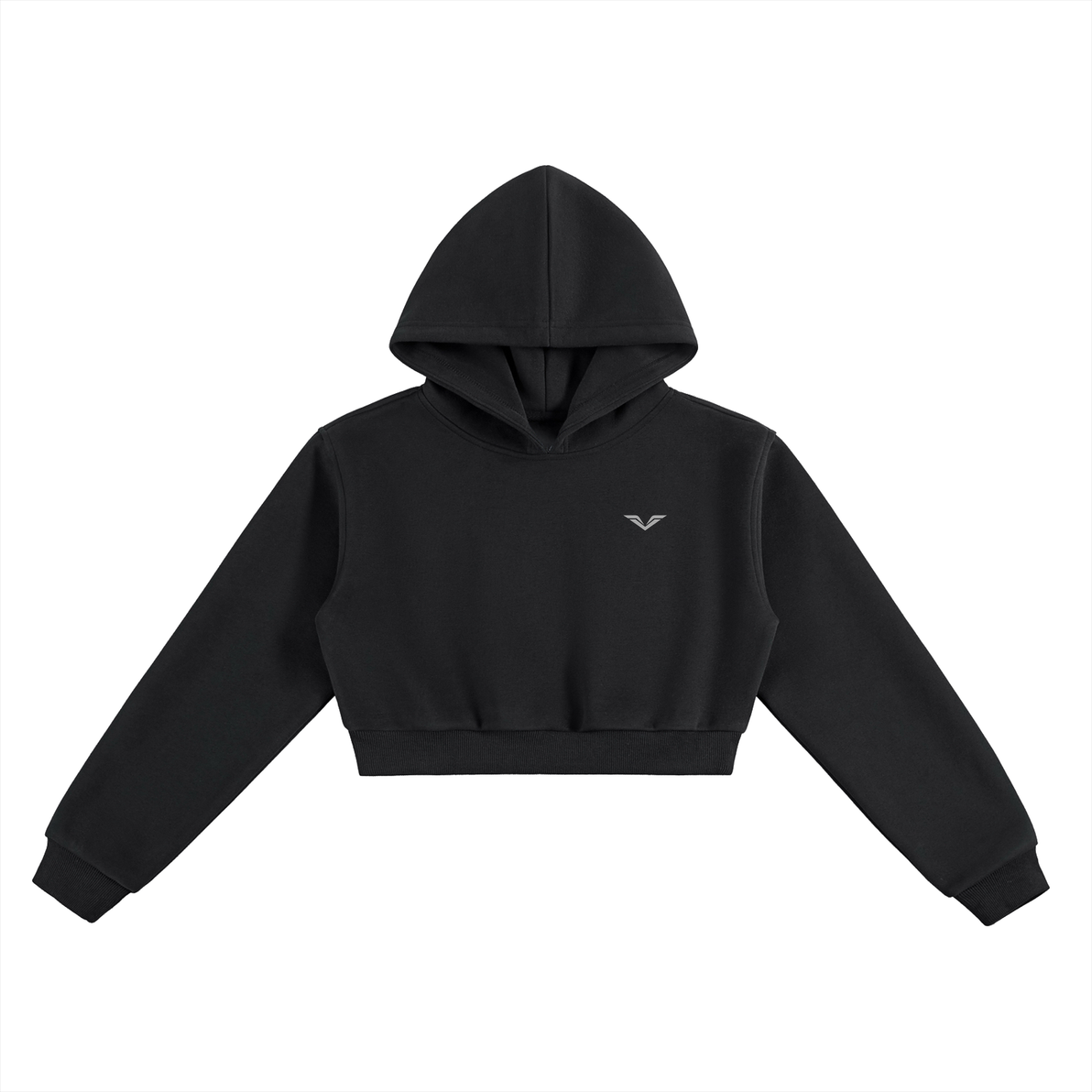 Wing Logo Essential Cropped Hoodie