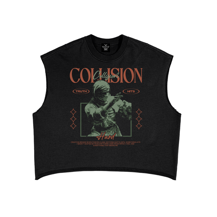 men graphic French Terry Boxy Tank Top
