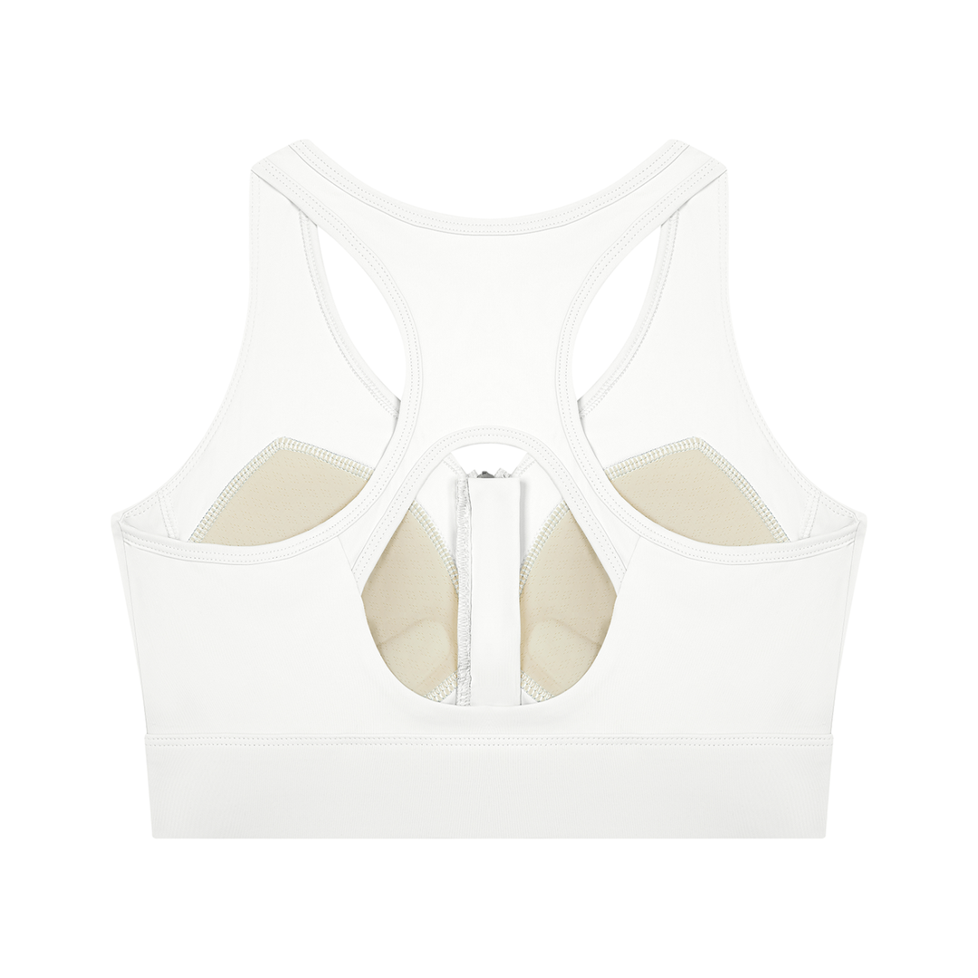 Women’s  gym wear Cropped Zip Yoga Sports Bra