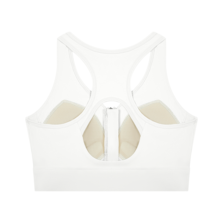 Women’s  gym wear Cropped Zip Yoga Sports Bra