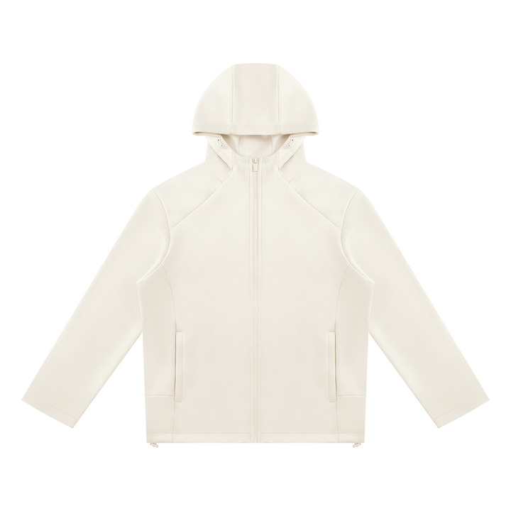 women hoddies Paneled Full Zip Hoodie