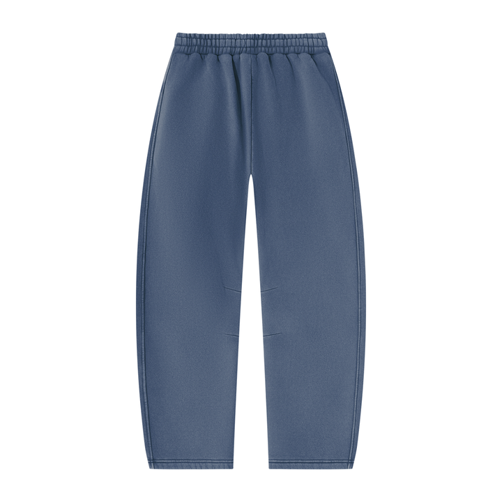 Unisex Vintage Wash Barrel Leg Fleece Sweatpants