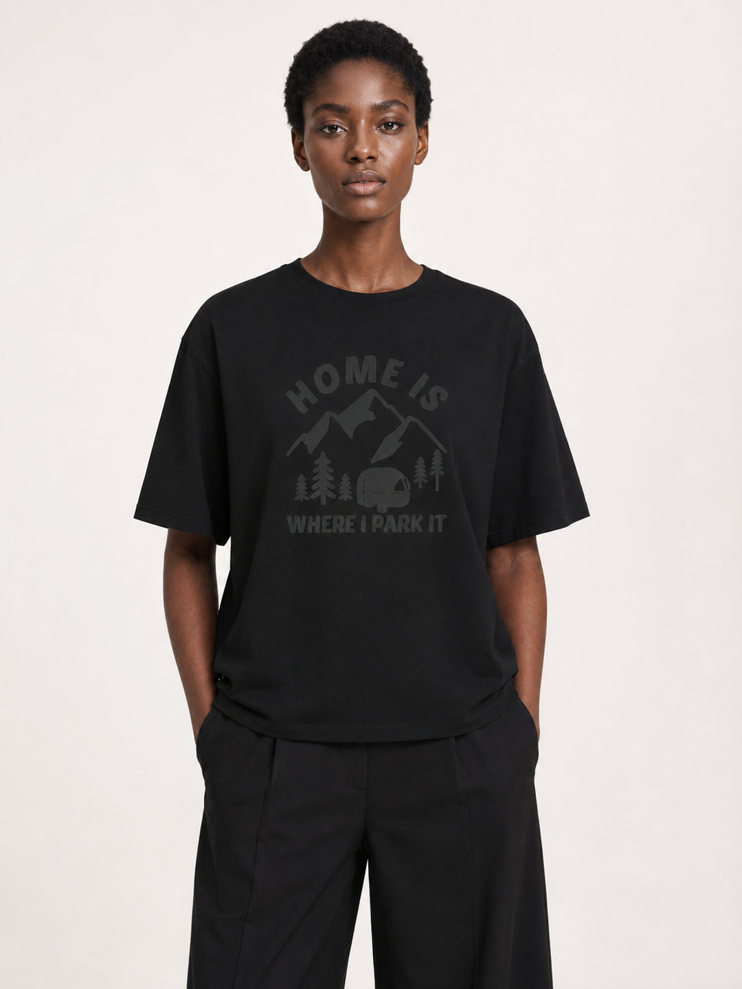 hiking lover Home Is Where I Park It Tonal Caravan Tee