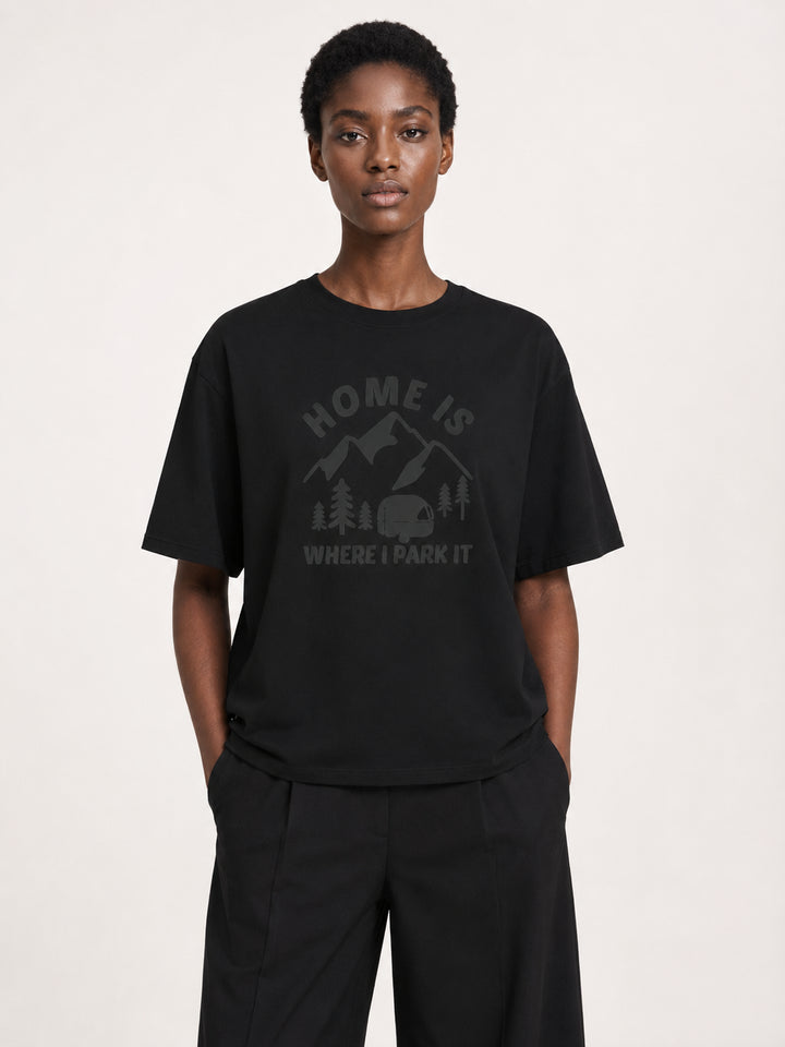 hiking lover Home Is Where I Park It Tonal Caravan Tee
