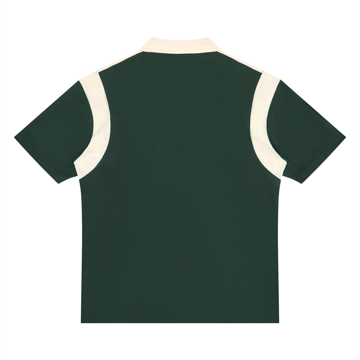 men brand Unisex Color Block Quarter Zip Polo Shirt