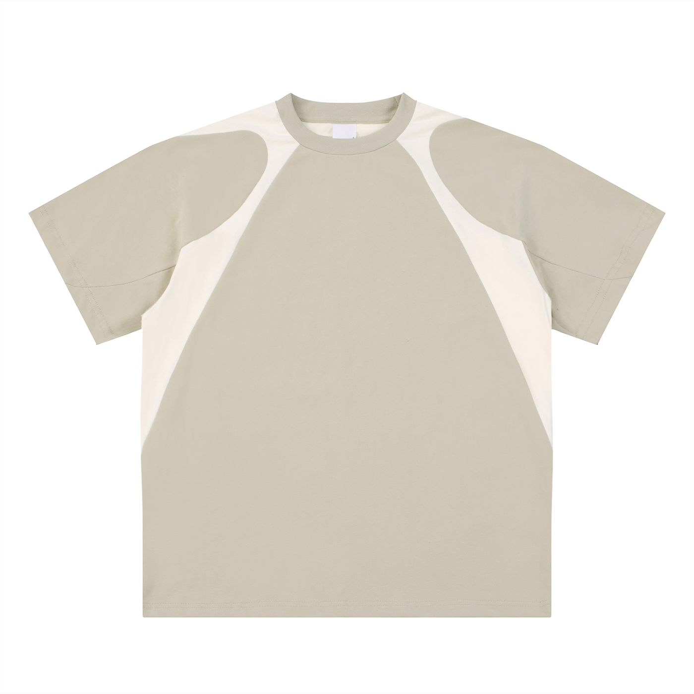 men brand t shirtContrast Panel Cotton T-Shirt