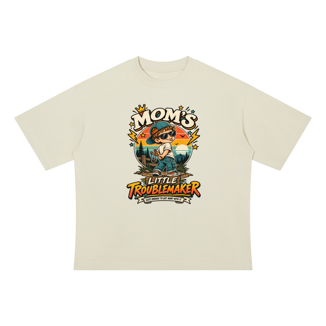 mom lover   Drop Shoulder Cotton T-Shirt