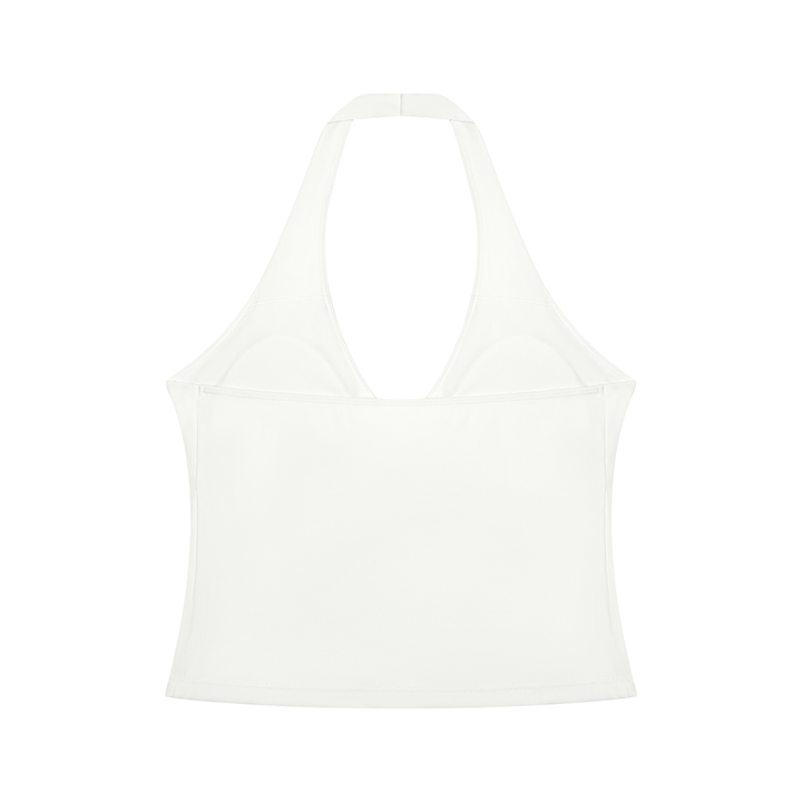 Women gym wear  Ruched Halter Yoga Tank Top