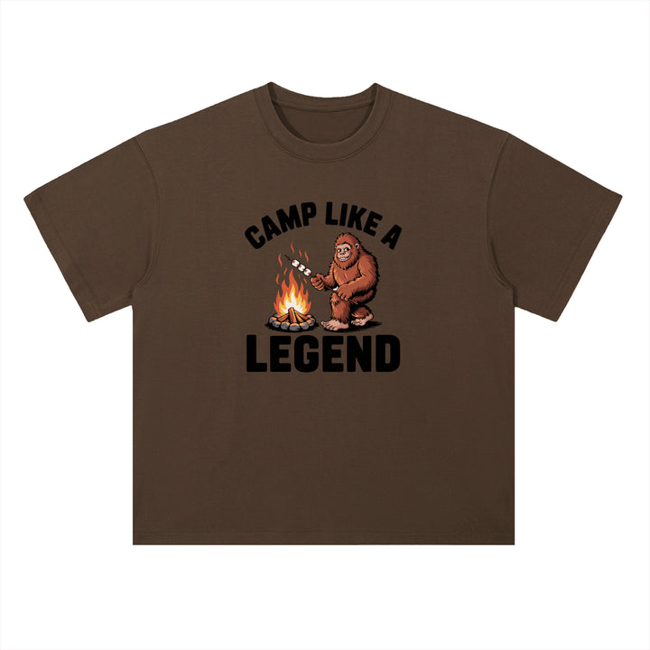 Camp Like A Legend Bigfoot Campfire Tee