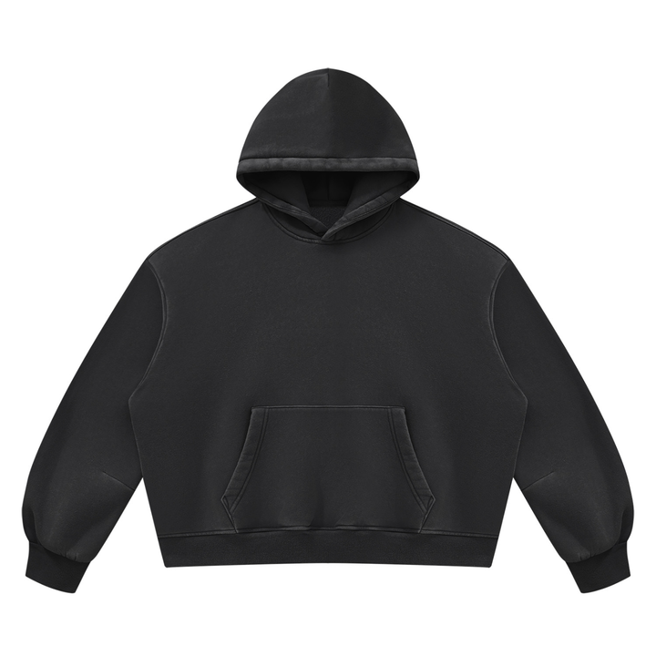 MEN GRAPHIC Vintage Wash Boxy Fleece Hoodie