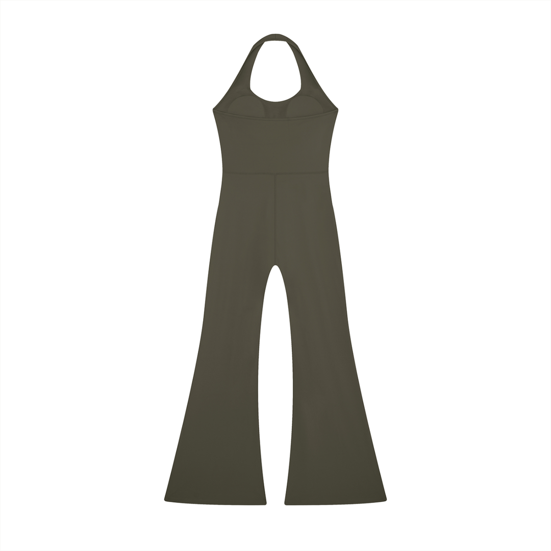 Women’s one piece Halter Flared Jumpsuit