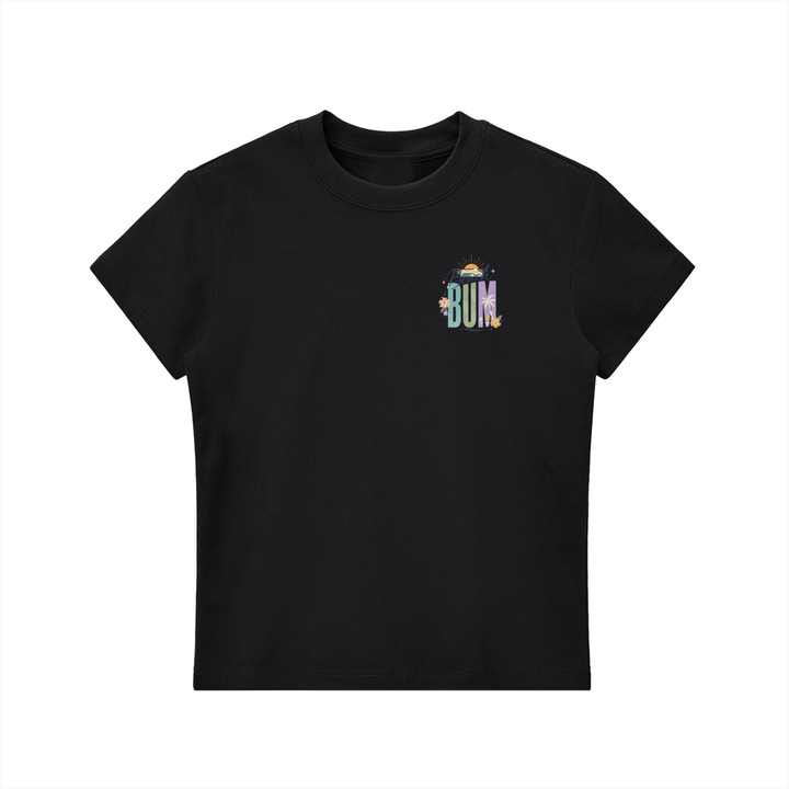 Beach Bum Left-Chest Summer Bodycon Tee