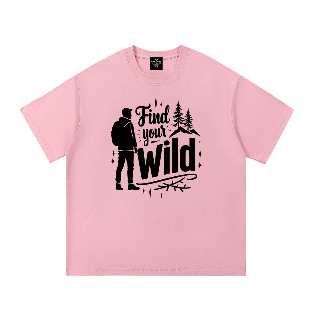 hiking lover Find Your Wild Hand-Lettered Outdoor Tee