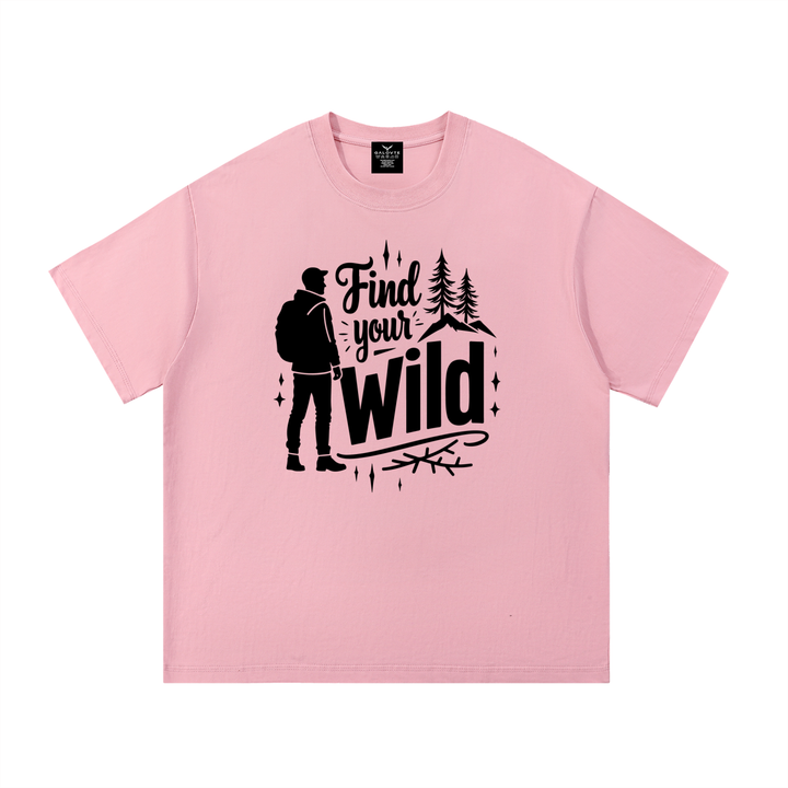 hiking lover Find Your Wild Hand-Lettered Outdoor Tee