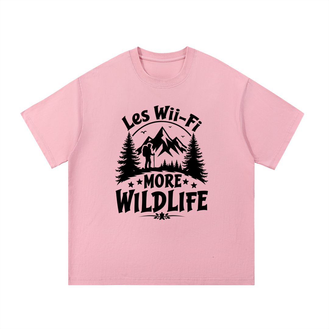 hiking lover Less Wi-Fi More Wildlife Mountain Tee