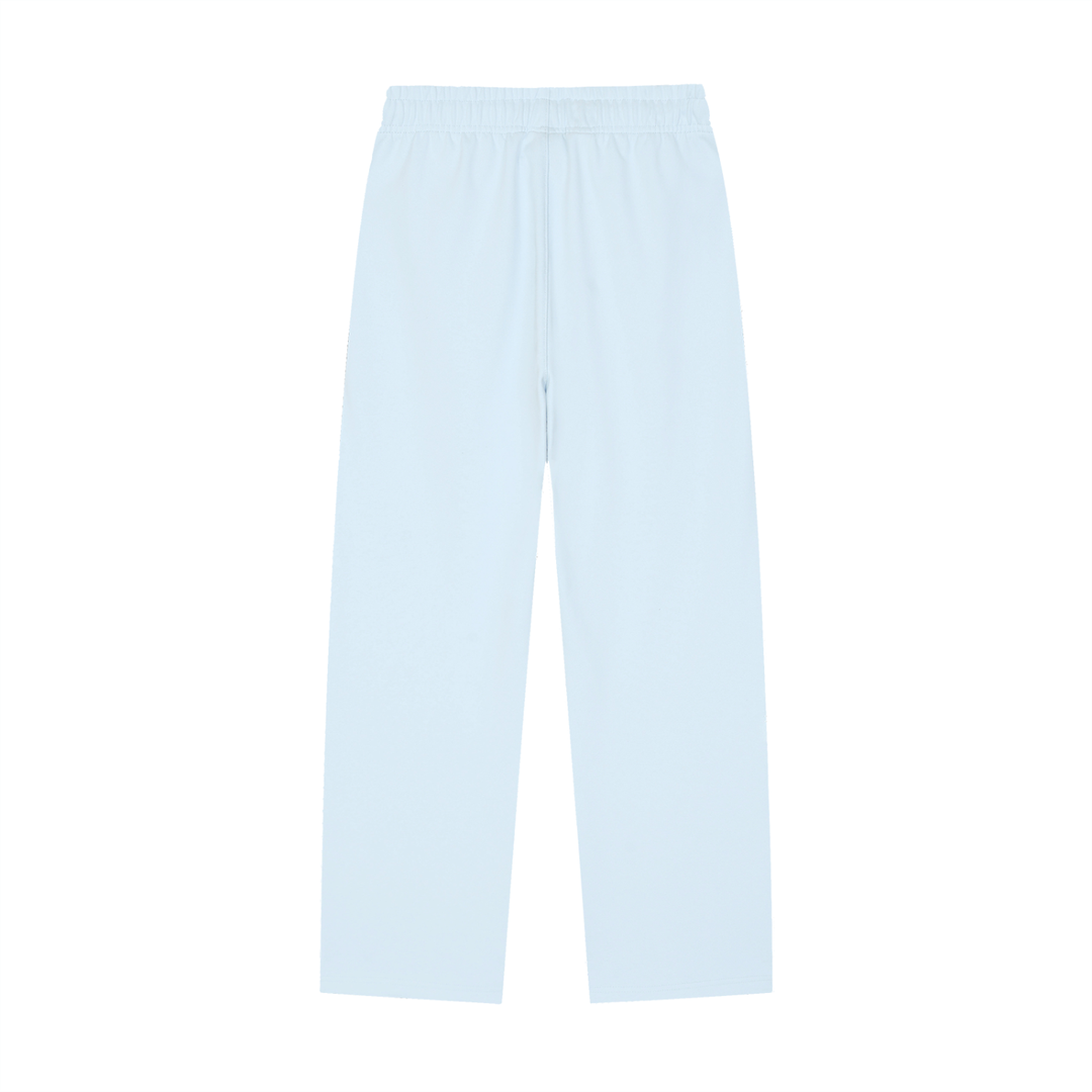 WOMEN PENT Solid Color Straight-Leg Sweatpants
