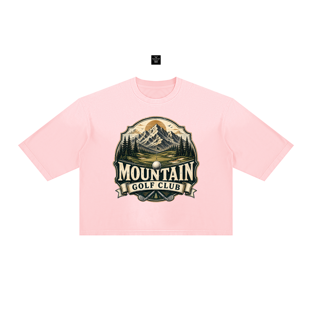 GOLF LOVER Unisex Vintage Wash Sunfade Boxy T-Shirt