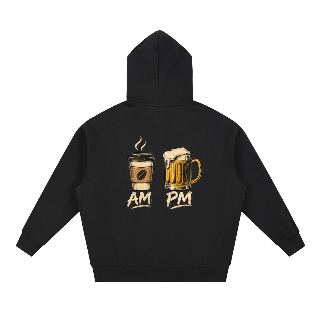 men graphic Essential Oversized Boxy Fit Fleece Hoodie