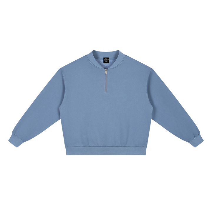 WOMEN HODDIES  Vintage Wash Fleece Quarter Zip Sweatshirt