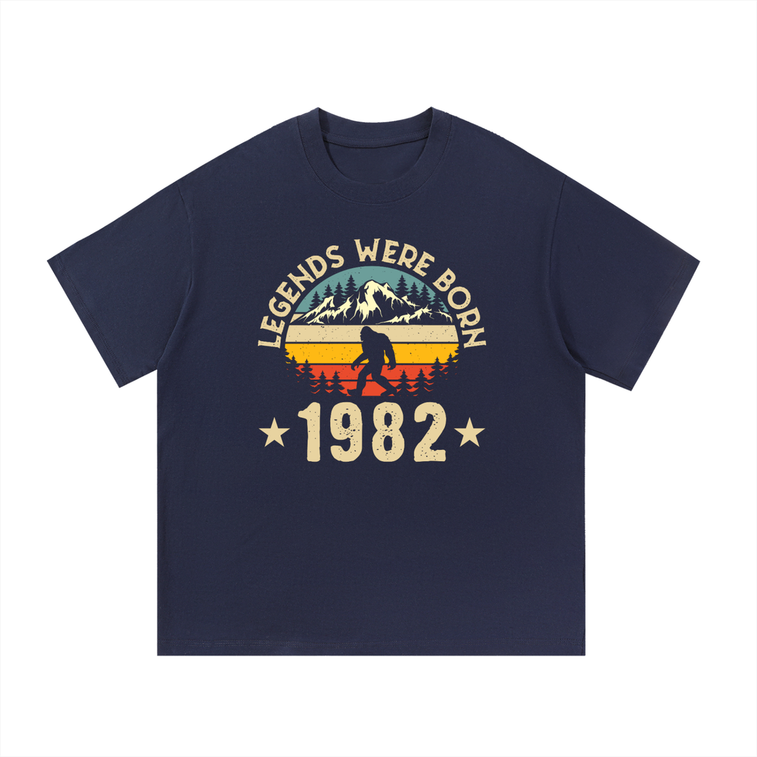 hiking lover Legends Were Born 1982 Retro Birthday Tee