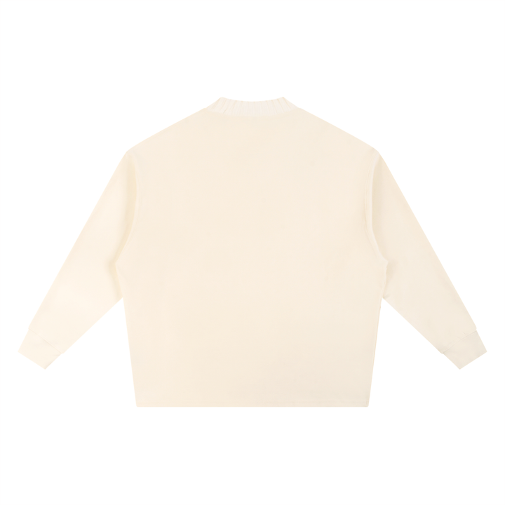 DAD LOVER UNISEX Knitted Round Neck Oversize Sweatshirt