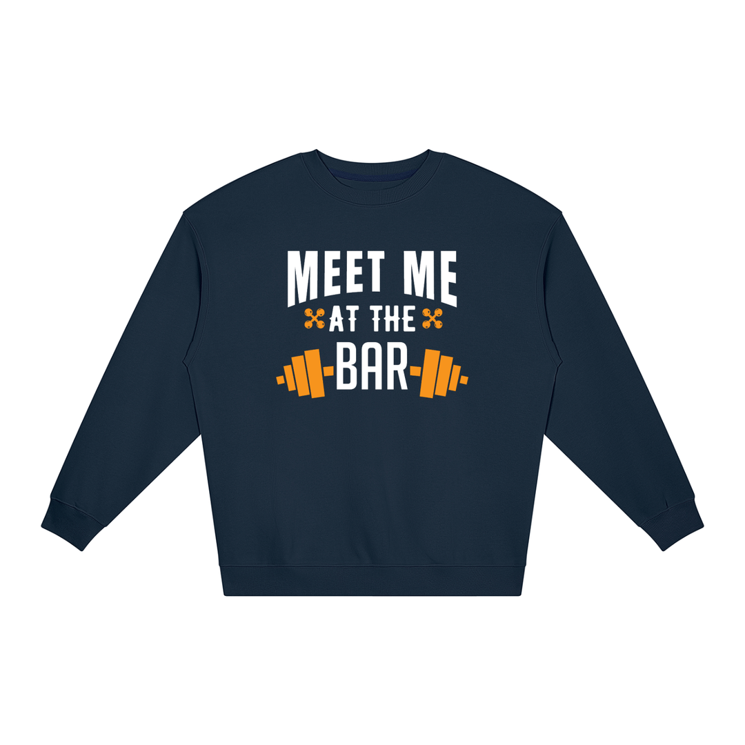 MEN GYM WEAR Loose Crewneck Sweatshirt