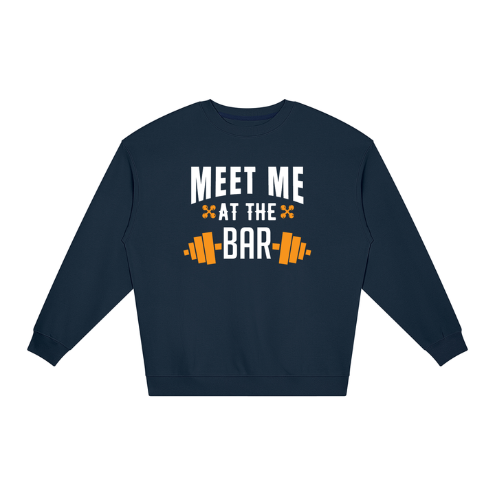 MEN GYM WEAR Loose Crewneck Sweatshirt