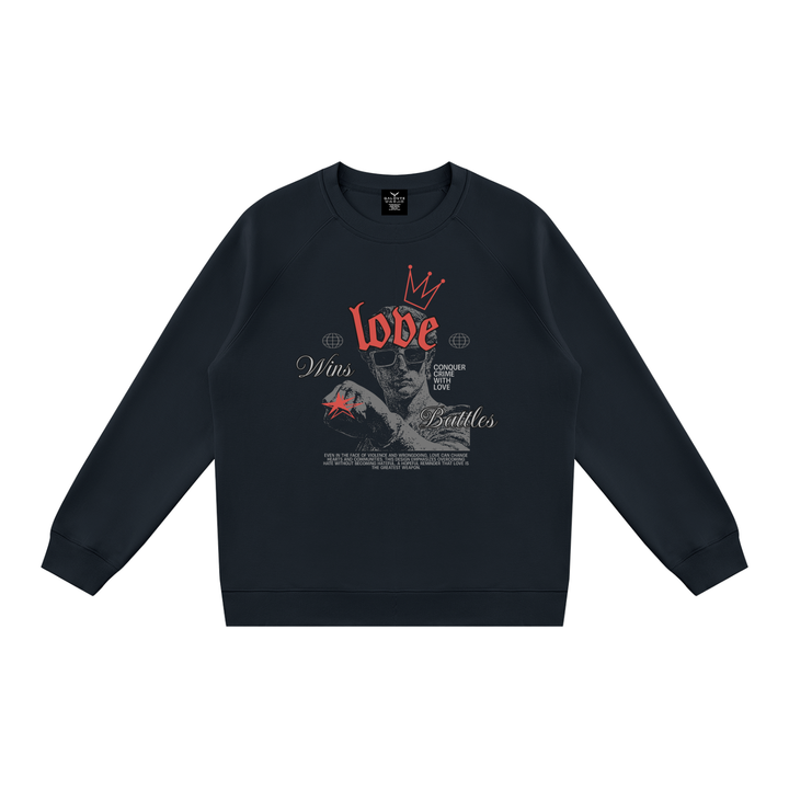 men graphic  Regular Fit Crewneck Sweatshirt